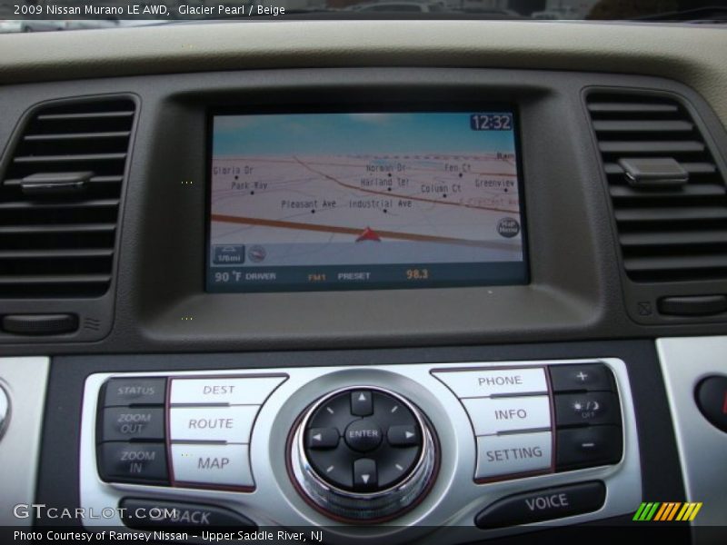 Glacier Pearl / Beige 2009 Nissan Murano LE AWD