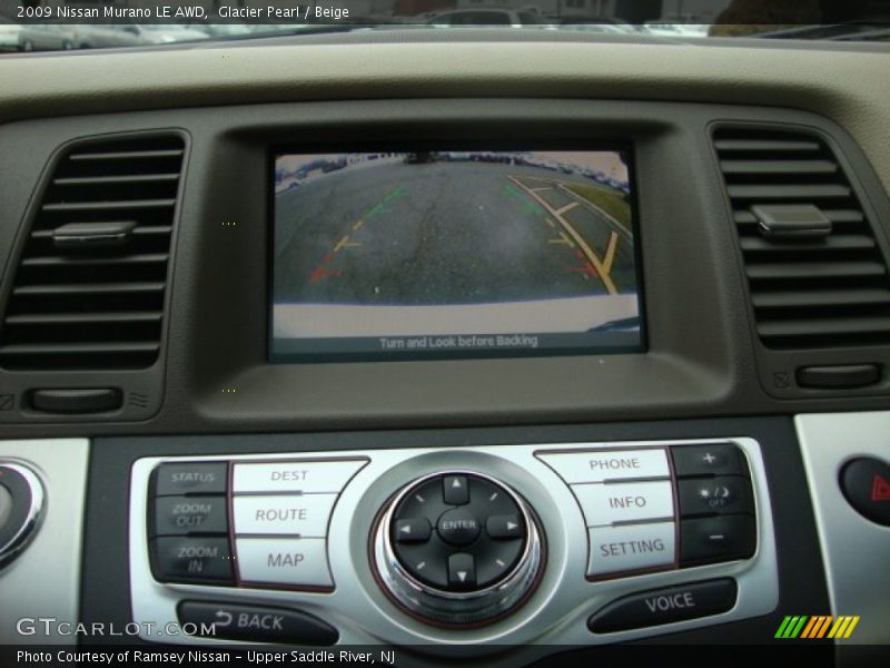 Glacier Pearl / Beige 2009 Nissan Murano LE AWD