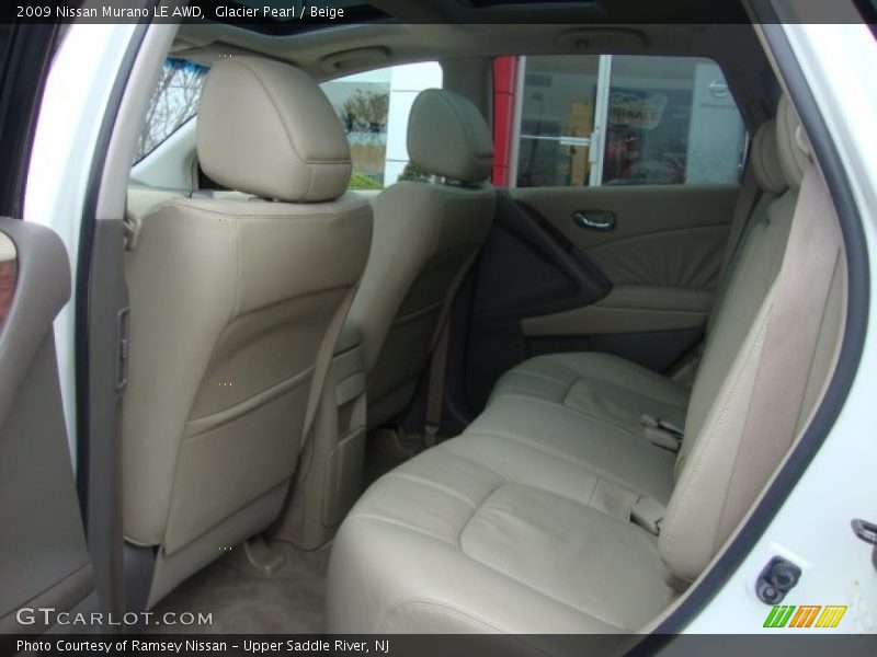 Glacier Pearl / Beige 2009 Nissan Murano LE AWD