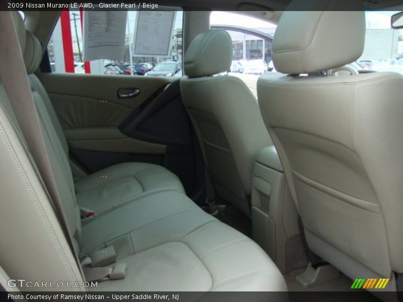Glacier Pearl / Beige 2009 Nissan Murano LE AWD
