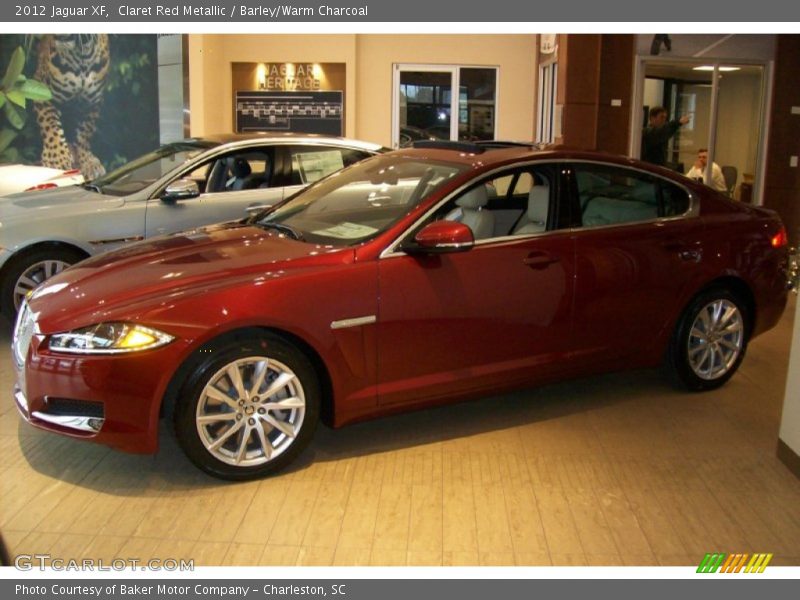 Claret Red Metallic / Barley/Warm Charcoal 2012 Jaguar XF