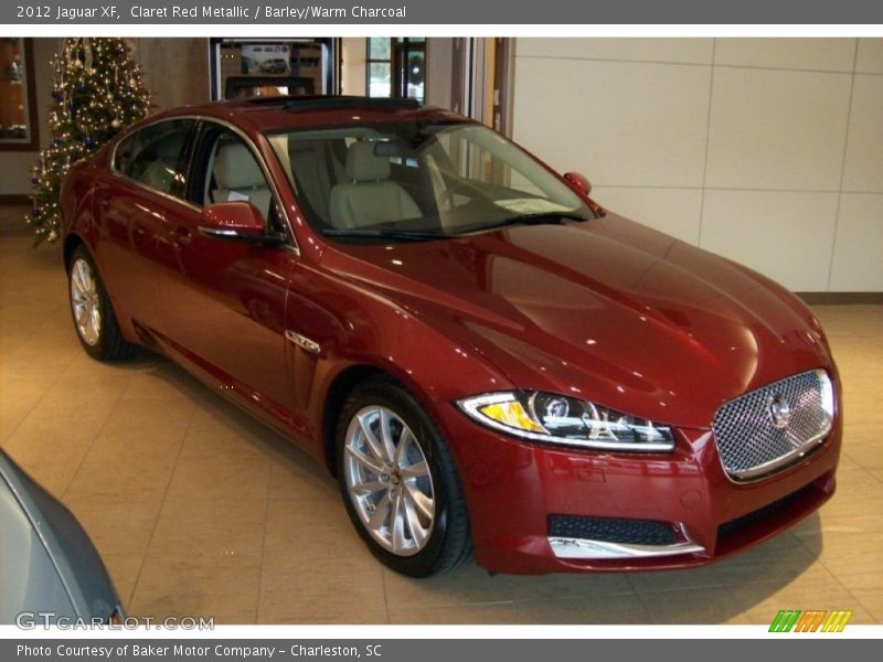 Claret Red Metallic / Barley/Warm Charcoal 2012 Jaguar XF