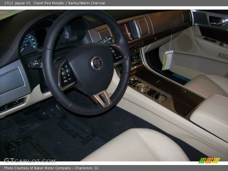 Claret Red Metallic / Barley/Warm Charcoal 2012 Jaguar XF
