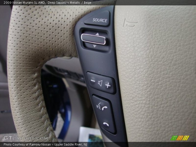 Deep Sapphire Metallic / Beige 2009 Nissan Murano SL AWD