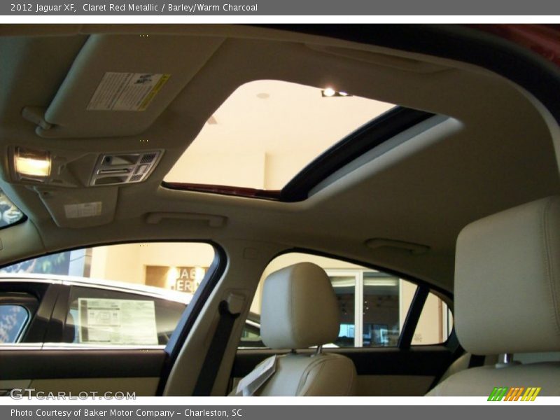 Claret Red Metallic / Barley/Warm Charcoal 2012 Jaguar XF