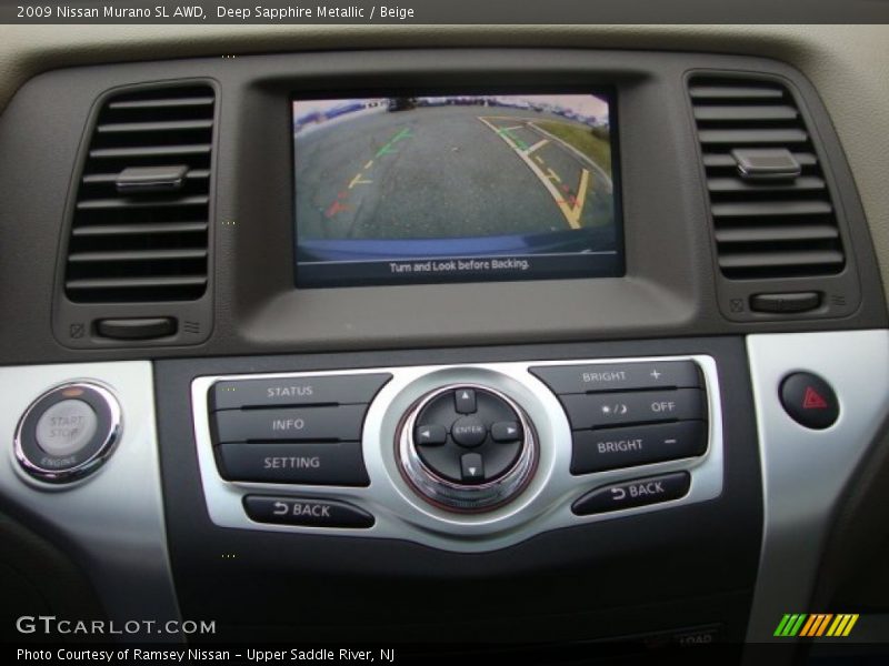 Deep Sapphire Metallic / Beige 2009 Nissan Murano SL AWD