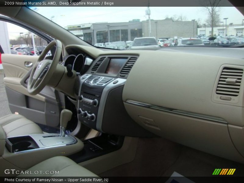 Deep Sapphire Metallic / Beige 2009 Nissan Murano SL AWD