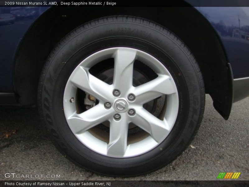 Deep Sapphire Metallic / Beige 2009 Nissan Murano SL AWD