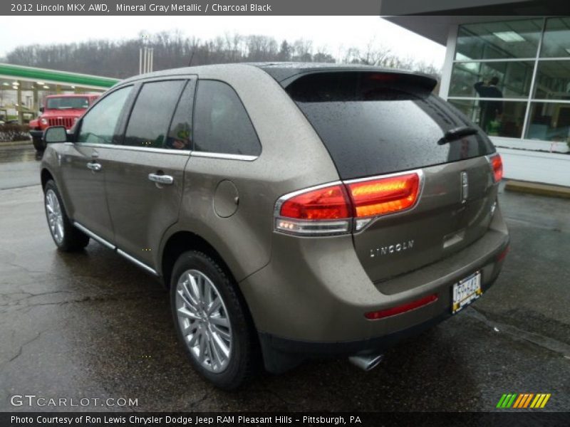 Mineral Gray Metallic / Charcoal Black 2012 Lincoln MKX AWD