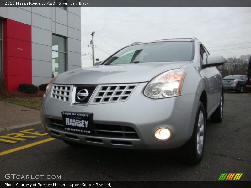 Silver Ice / Black 2010 Nissan Rogue SL AWD