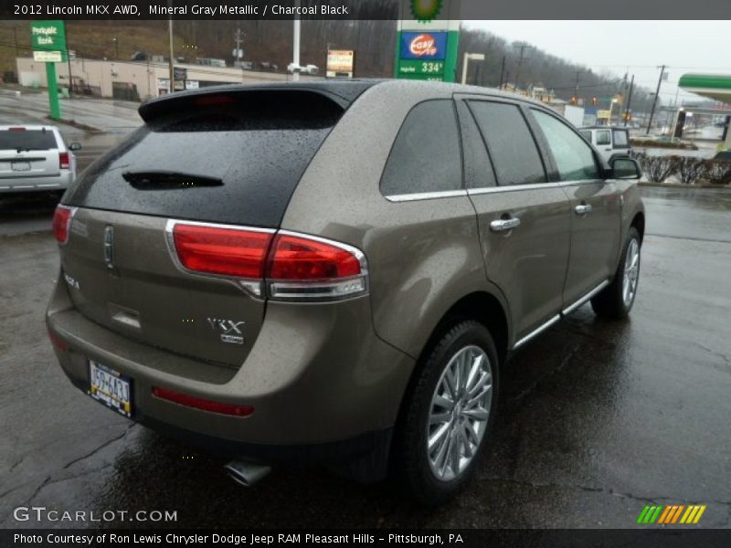 Mineral Gray Metallic / Charcoal Black 2012 Lincoln MKX AWD