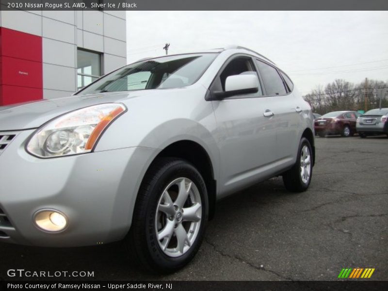 Silver Ice / Black 2010 Nissan Rogue SL AWD