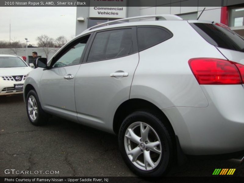 Silver Ice / Black 2010 Nissan Rogue SL AWD