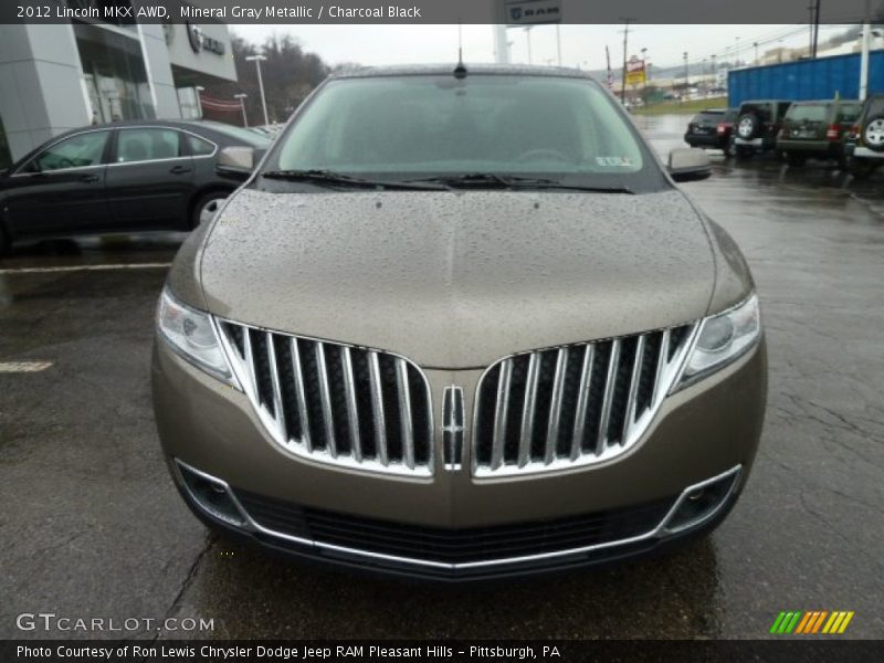 Mineral Gray Metallic / Charcoal Black 2012 Lincoln MKX AWD