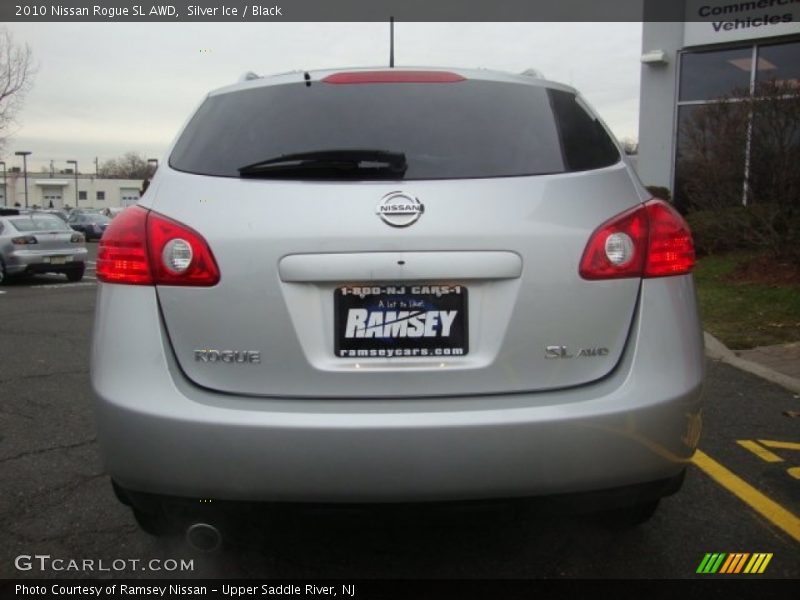 Silver Ice / Black 2010 Nissan Rogue SL AWD
