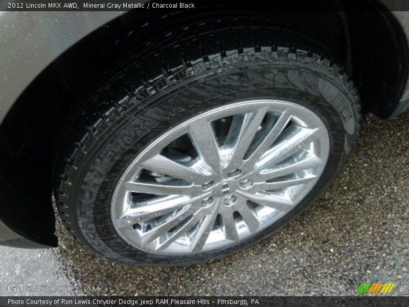 Mineral Gray Metallic / Charcoal Black 2012 Lincoln MKX AWD
