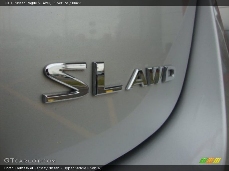 Silver Ice / Black 2010 Nissan Rogue SL AWD