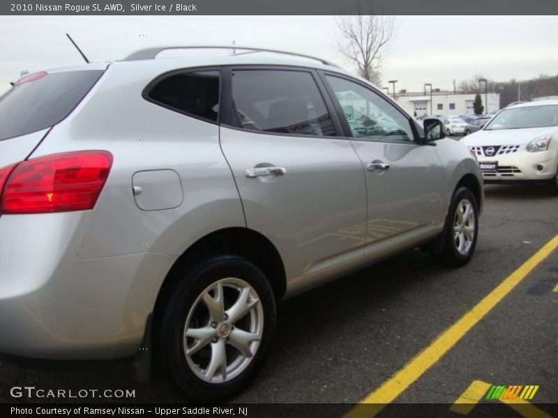 Silver Ice / Black 2010 Nissan Rogue SL AWD