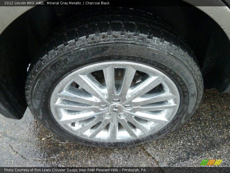 Mineral Gray Metallic / Charcoal Black 2012 Lincoln MKX AWD