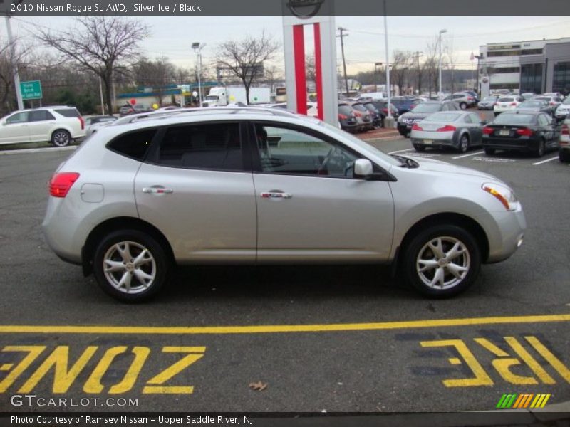 Silver Ice / Black 2010 Nissan Rogue SL AWD