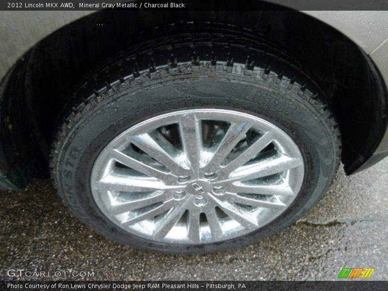 Mineral Gray Metallic / Charcoal Black 2012 Lincoln MKX AWD
