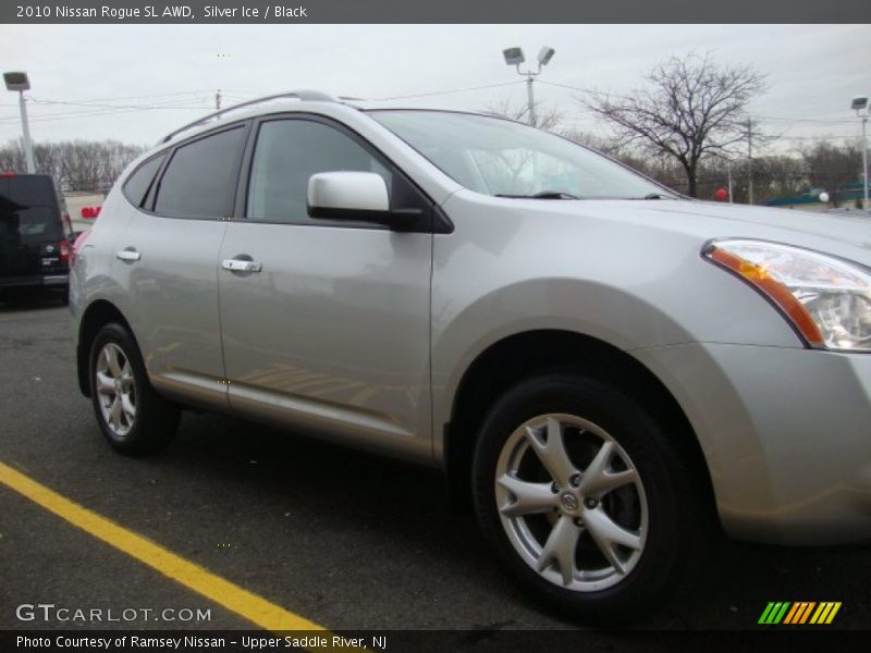Silver Ice / Black 2010 Nissan Rogue SL AWD