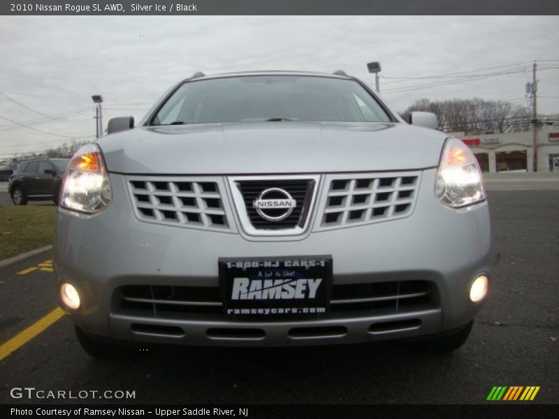 Silver Ice / Black 2010 Nissan Rogue SL AWD