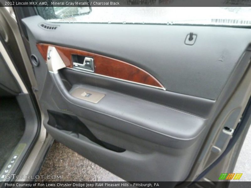 Mineral Gray Metallic / Charcoal Black 2012 Lincoln MKX AWD