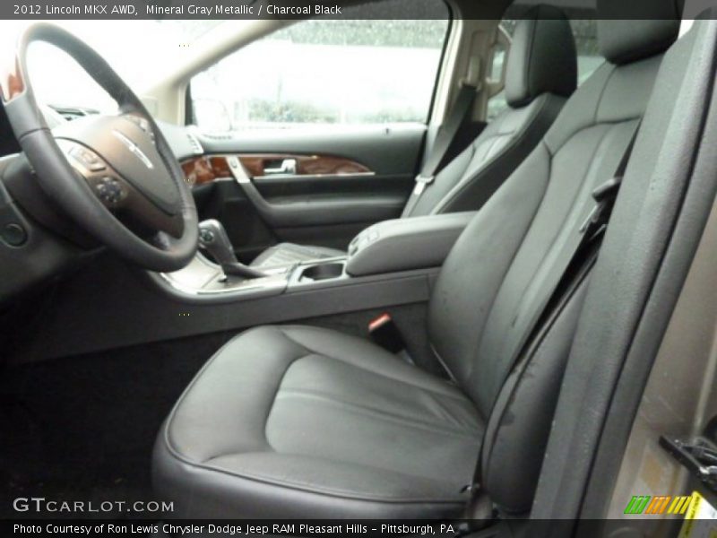Mineral Gray Metallic / Charcoal Black 2012 Lincoln MKX AWD