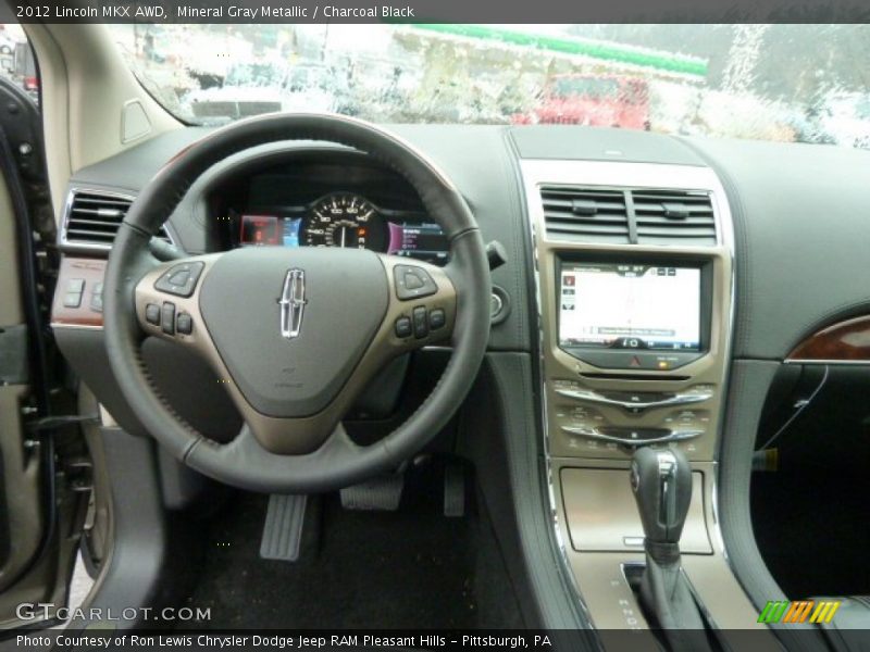 Mineral Gray Metallic / Charcoal Black 2012 Lincoln MKX AWD
