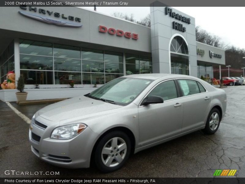 Silverstone Metallic / Titanium Gray 2008 Chevrolet Malibu LS Sedan