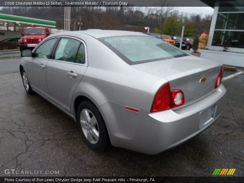 Silverstone Metallic / Titanium Gray 2008 Chevrolet Malibu LS Sedan