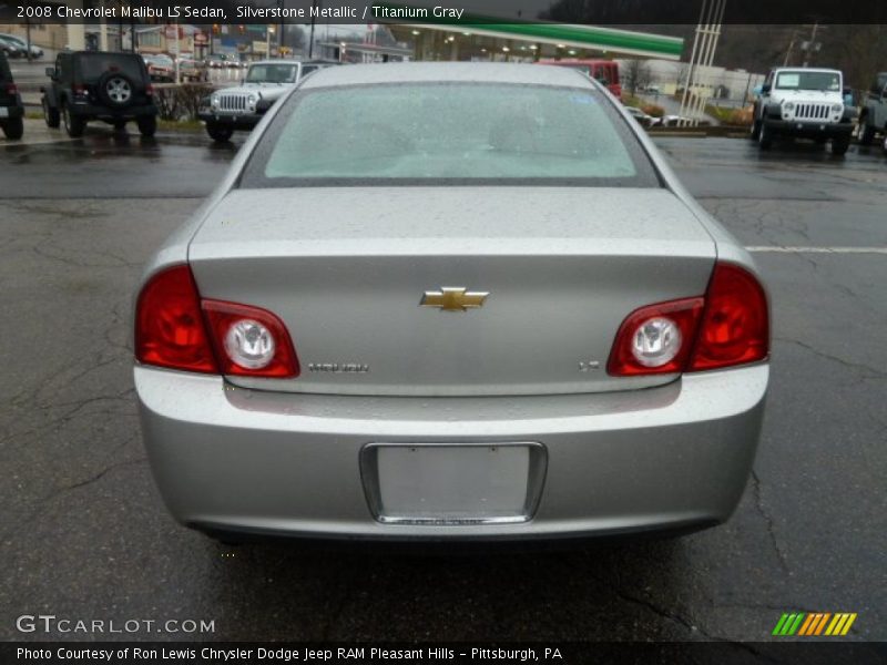 Silverstone Metallic / Titanium Gray 2008 Chevrolet Malibu LS Sedan