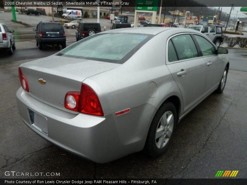 Silverstone Metallic / Titanium Gray 2008 Chevrolet Malibu LS Sedan