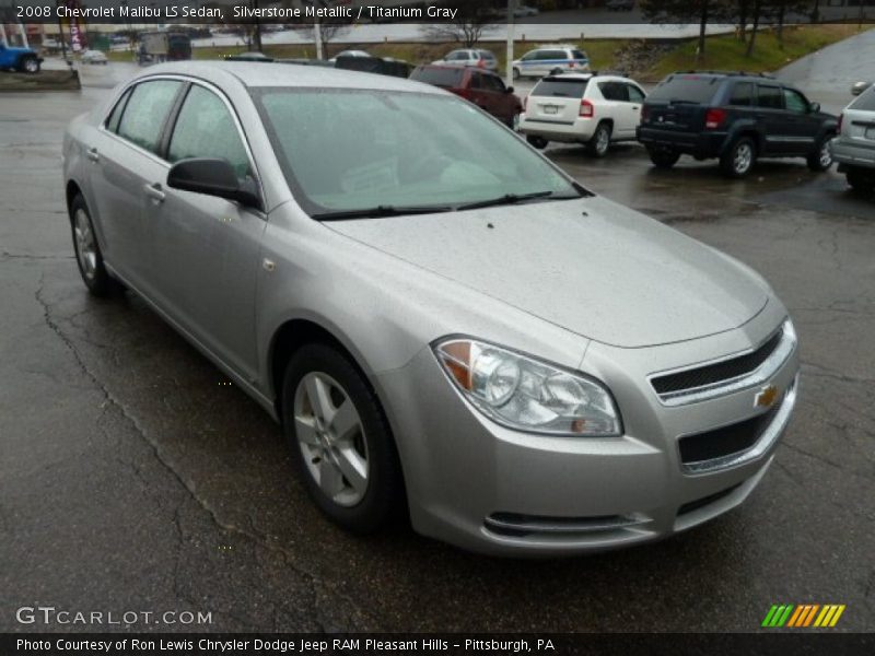 Silverstone Metallic / Titanium Gray 2008 Chevrolet Malibu LS Sedan