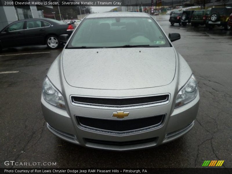 Silverstone Metallic / Titanium Gray 2008 Chevrolet Malibu LS Sedan