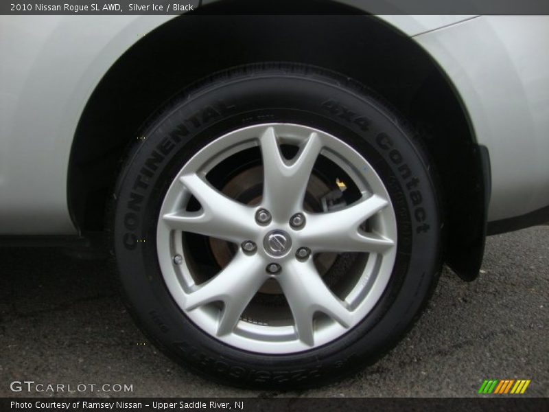 Silver Ice / Black 2010 Nissan Rogue SL AWD