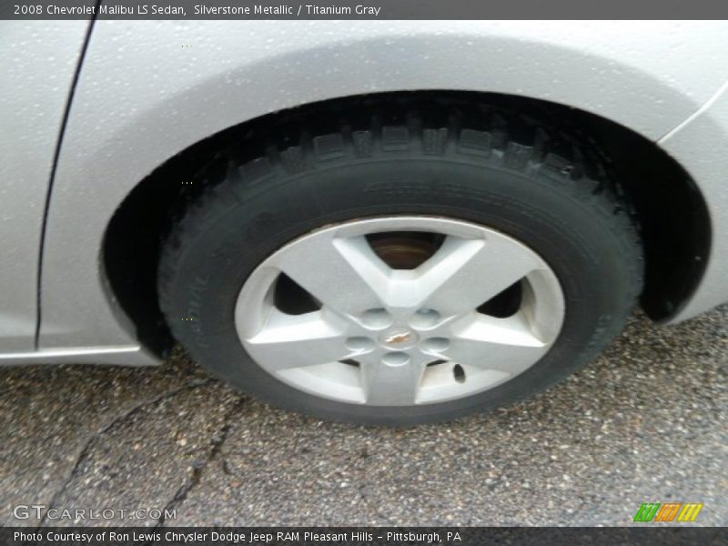 Silverstone Metallic / Titanium Gray 2008 Chevrolet Malibu LS Sedan