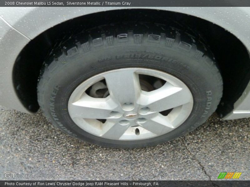 Silverstone Metallic / Titanium Gray 2008 Chevrolet Malibu LS Sedan