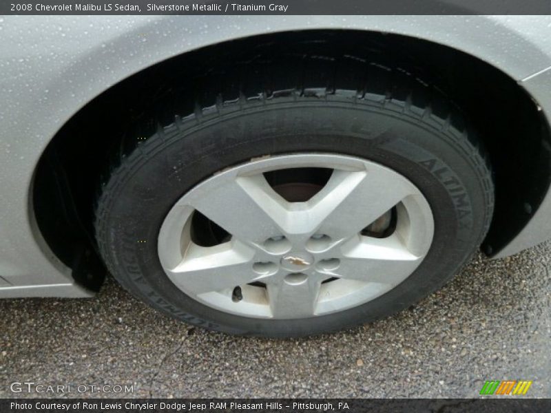 Silverstone Metallic / Titanium Gray 2008 Chevrolet Malibu LS Sedan
