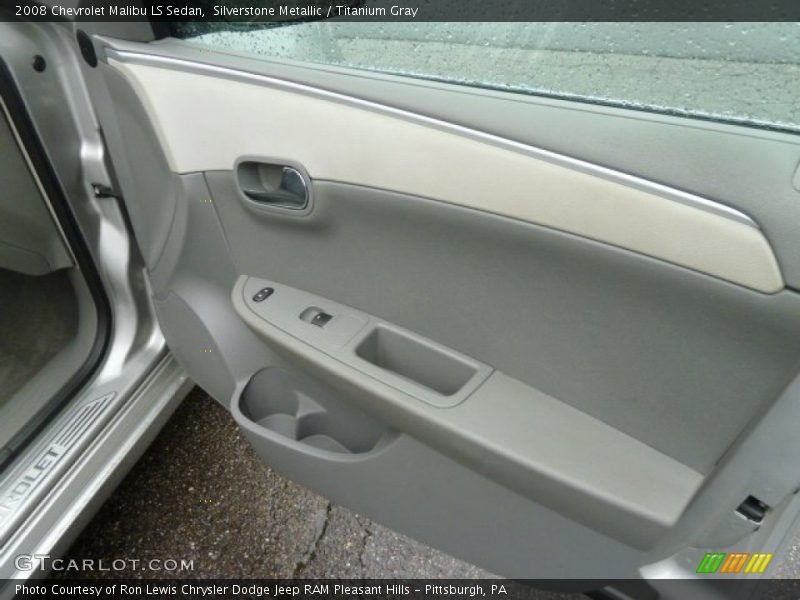 Silverstone Metallic / Titanium Gray 2008 Chevrolet Malibu LS Sedan