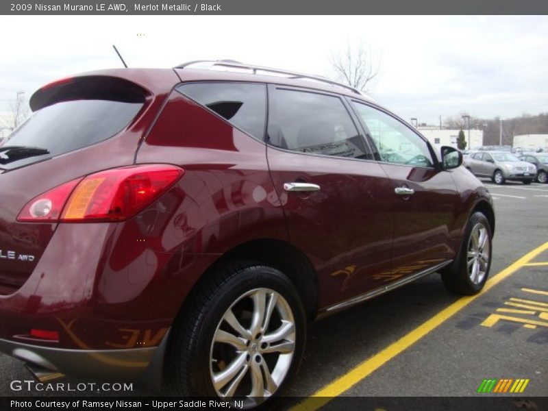 Merlot Metallic / Black 2009 Nissan Murano LE AWD