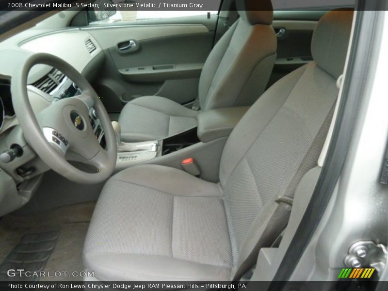Silverstone Metallic / Titanium Gray 2008 Chevrolet Malibu LS Sedan
