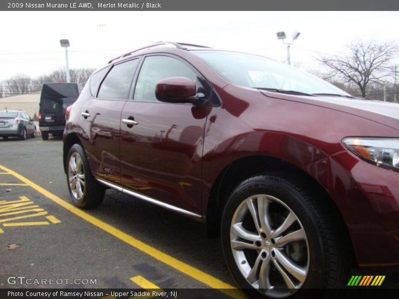 Merlot Metallic / Black 2009 Nissan Murano LE AWD