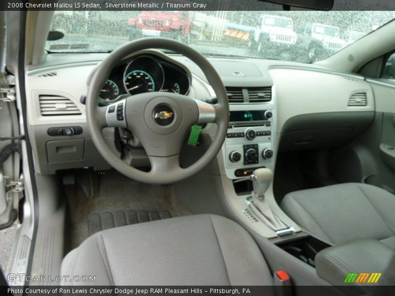 Silverstone Metallic / Titanium Gray 2008 Chevrolet Malibu LS Sedan