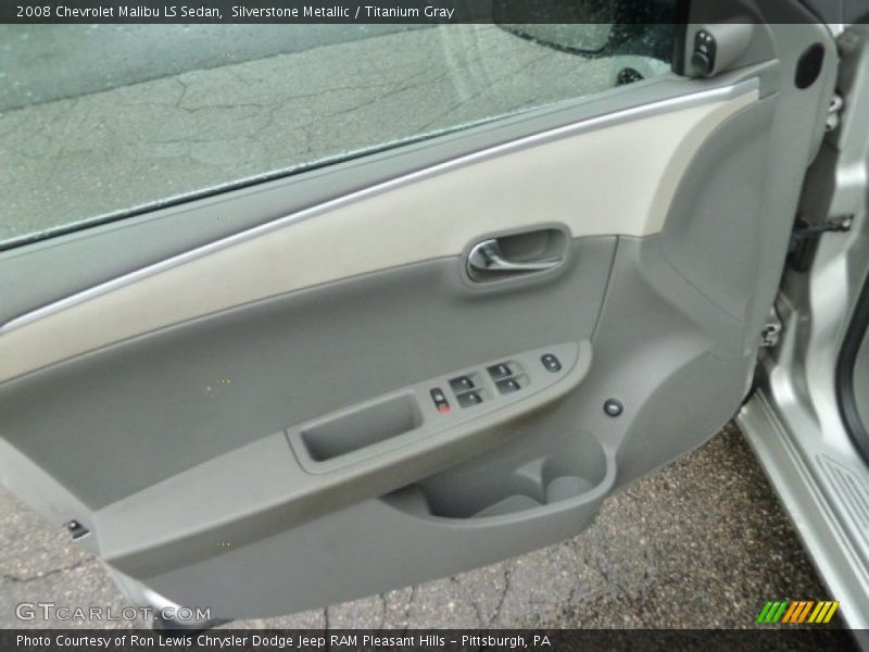 Silverstone Metallic / Titanium Gray 2008 Chevrolet Malibu LS Sedan