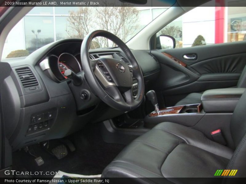 Merlot Metallic / Black 2009 Nissan Murano LE AWD