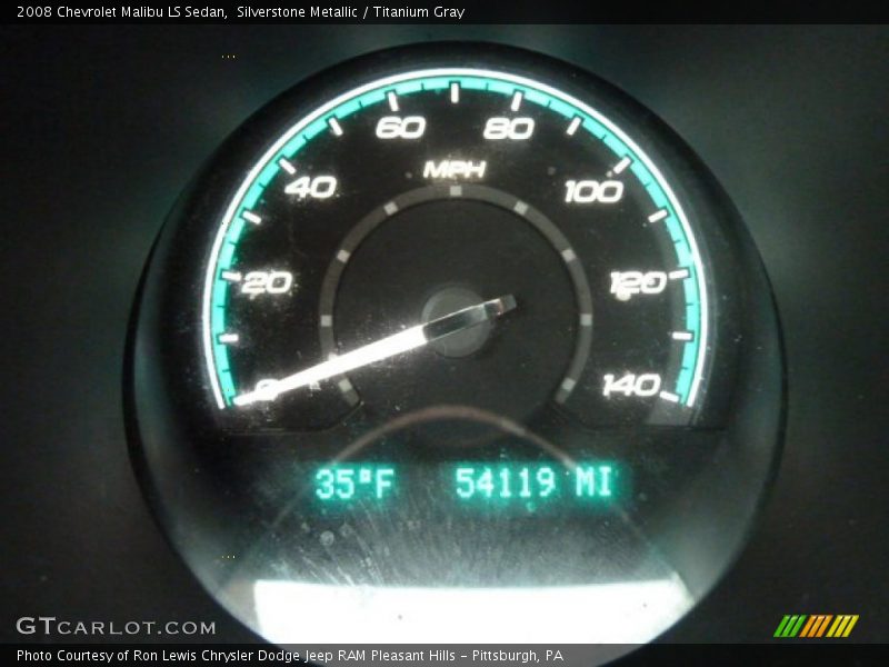 Silverstone Metallic / Titanium Gray 2008 Chevrolet Malibu LS Sedan