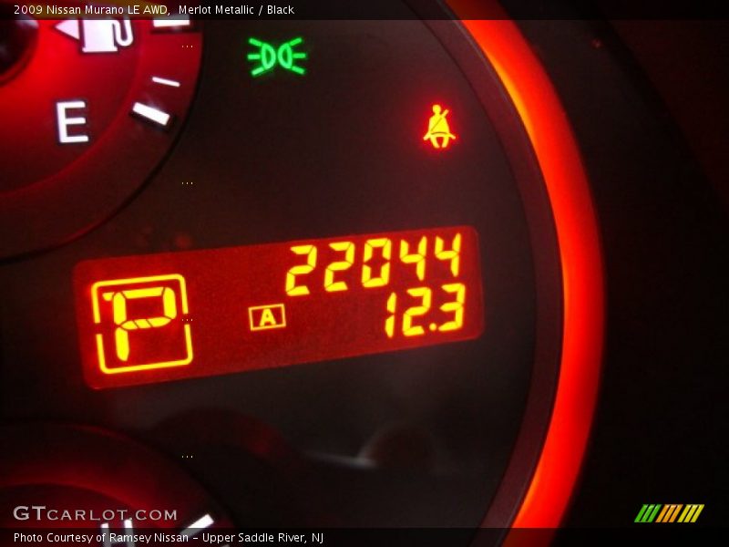 Merlot Metallic / Black 2009 Nissan Murano LE AWD