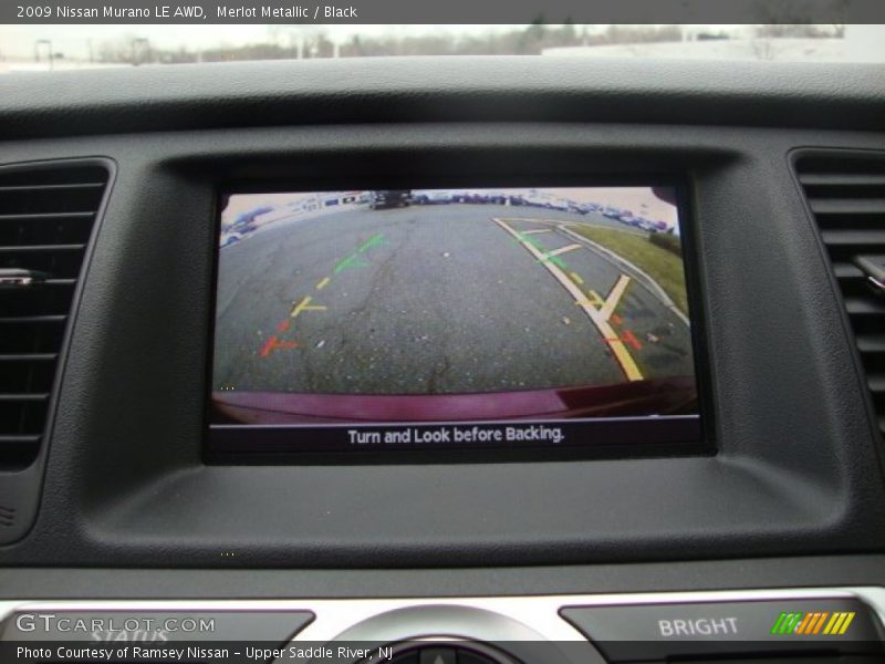 Merlot Metallic / Black 2009 Nissan Murano LE AWD
